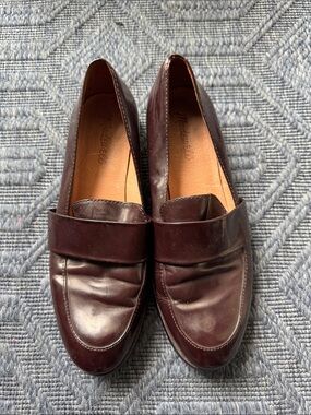 Madewell Elin Loafers oxblood burgundy 8.5
